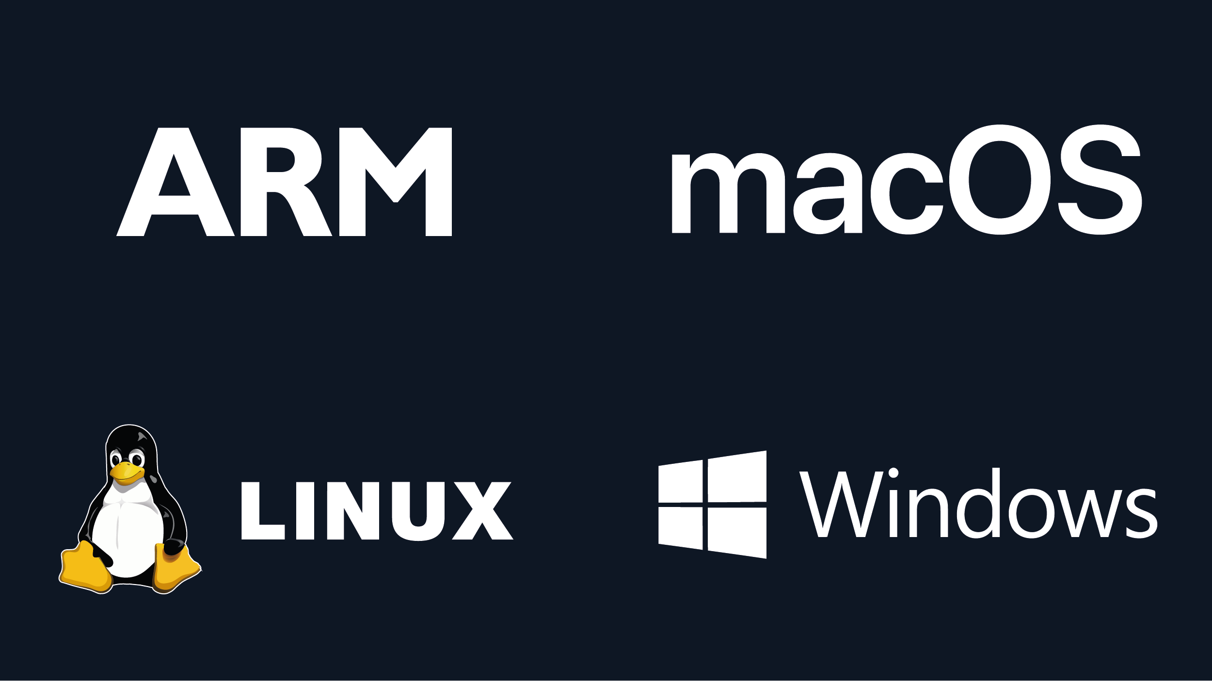 DriverWinLinuxmacOSARM